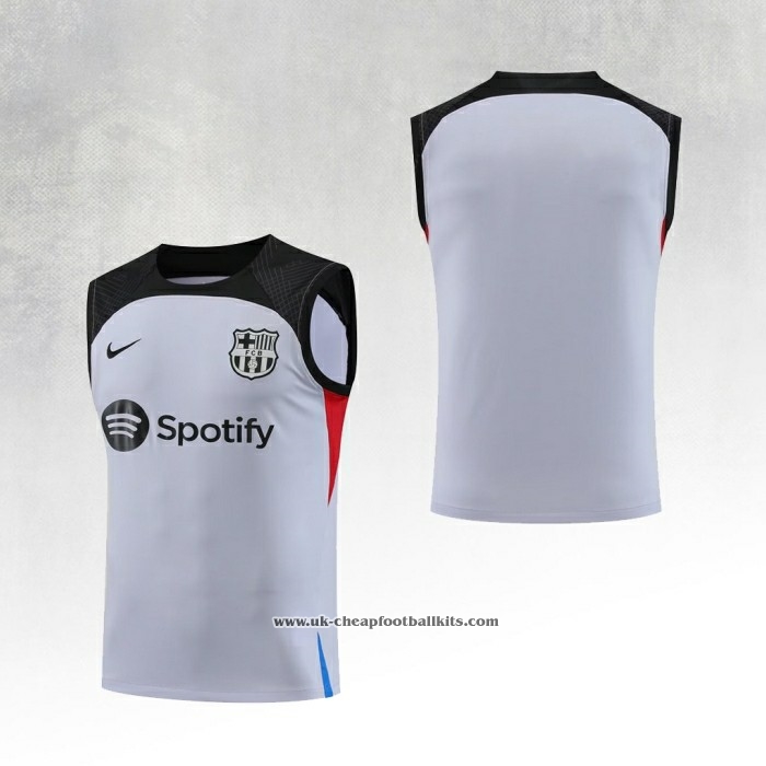 Barcelona Training Shirt 2023-2024 Without Sleeves Grey